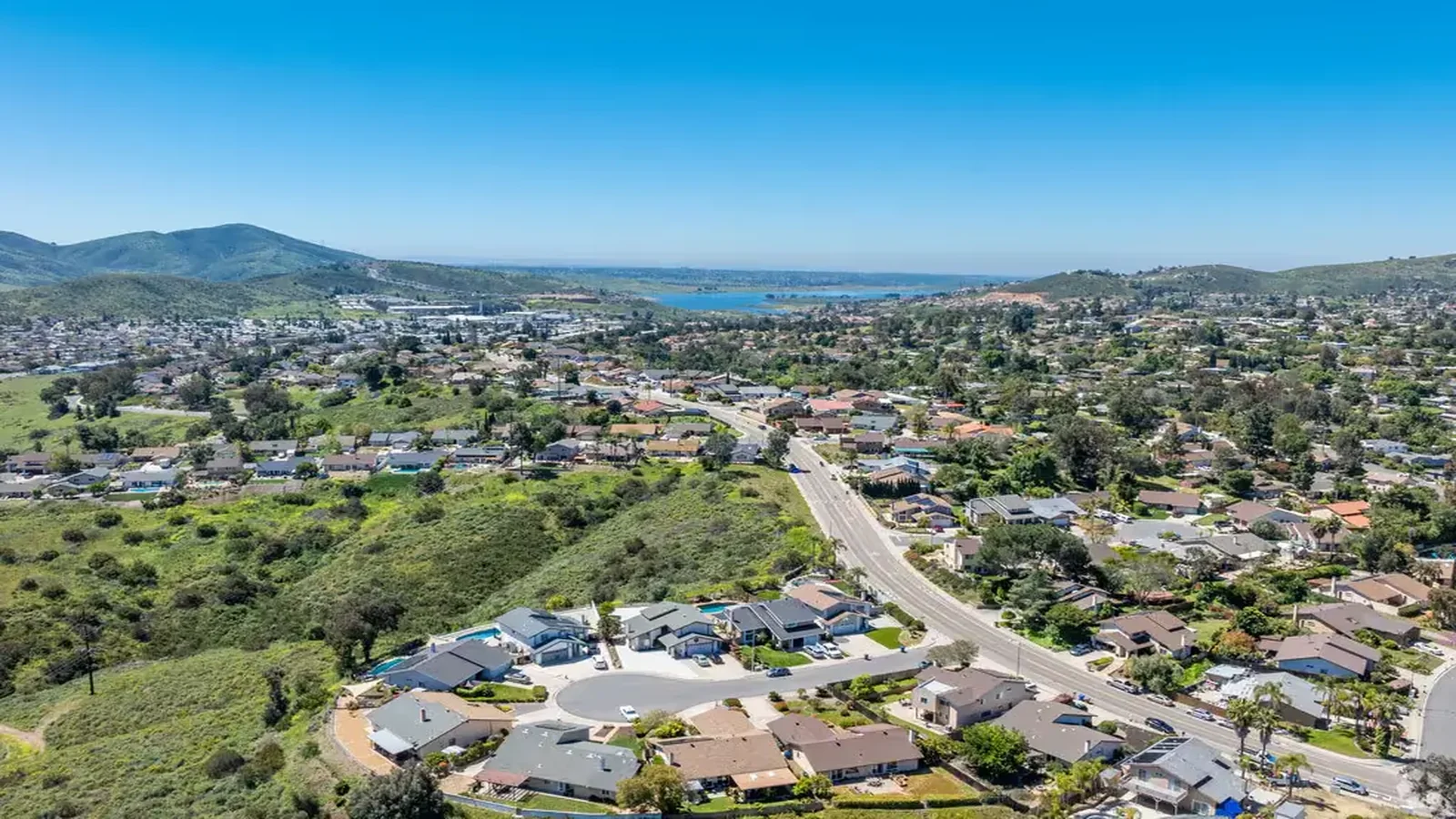 Residential neighborhood in Spring Valley, California.
